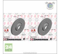 Kit 2x dischi freno Zimmermann SPORTIVO COAT Z Anteriore per BMW X6 F16 F86 #dn