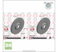Kit 2x dischi freno Zimmermann SPORTIVO COAT Z Anteriore per BMW X6 F16 F86 xDri