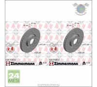 Kit 2x dischi freno Zimmermann SPORTIVO COAT Z Anteriore per CITROEN GRAND C4 II