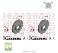 Kit 2x dischi freno Zimmermann SPORTIVO COAT Z Anteriore per FIAT CROMA OPEL VEC