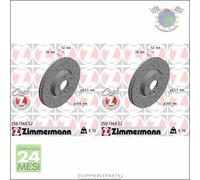 Kit 2x dischi freno Zimmermann SPORTIVO COAT Z Anteriore per FORD GALAXY S-MAX L