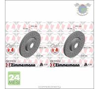 Kit 2x dischi freno Zimmermann SPORTIVO COAT Z Anteriore per FORD TRANSIT TO #g3