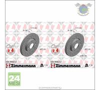 Kit 2x dischi freno Zimmermann COAT Z Anteriore per HYUNDAI TUCSON SONICA SONATA