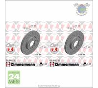 Kit 2x dischi freno Zimmermann SPORTIVO COAT Z Anteriore per MINI #fx