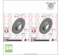 Kit 2x dischi freno Zimmermann SPORTIVO COAT Z Anteriore per TOYOTA HILUX