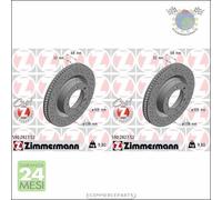 Kit 2x dischi freno Zimmermann SPORTIVO COAT Z Anteriore per TOYOTA LAND CRU #ph