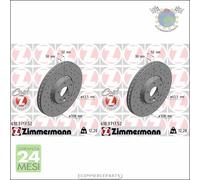 Kit 2x dischi freno Zimmermann SPORTIVO COAT Z Anteriore per VOLVO XC60