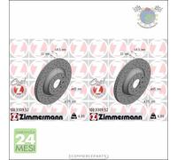 Kit 2x dischi freno Zimmermann SPORTIVO COAT Z Anteriore per VW GOLF VII