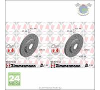 Kit 2x dischi freno Zimmermann SPORTIVO COAT Z Posteriore per AUDI A8 VW PHA ##n