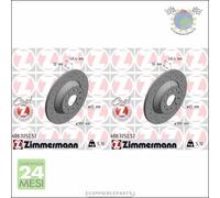 Kit 2x dischi freno Zimmermann SPORTIVO COAT Z Posteriore per AUDI TT Q3 A3 SEA