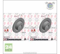Kit 2x dischi freno Zimmermann SPORTIVO COAT Z Posteriore per BMW 1 E88 125 120