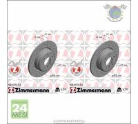 Kit 2x dischi freno Zimmermann SPORTIVO COAT Z Posteriore per BMW 8 E31 850 840