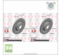 Kit 2x dischi freno Zimmermann SPORTIVO COAT Z Posteriore per BMW X1 F48 xDrive