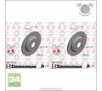 Kit 2x dischi freno Zimmermann SPORTIVO COAT Z Posteriore per FORD FOCUS KUGA