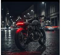 KIT 2X FARO POST. STOP 48 LED STRISCIA FRECCE INTEGRATE MOTO CAFE RACER