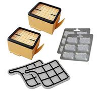 Kit 2X Filtro HEPA + 2X Filtro Motore + 12 Profumi per Aspirapolvere Adatti per Vorwerk Kobold Folletto VK135, VK136 - VK 135, 136