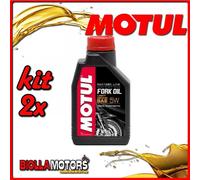 KIT 2X LITRO OLIO MOTUL FORK OIL FACTORY LINE LIGHT 5W FORCELLA - 2x 105924