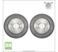 Kit 2X Tamburi Freno Abs Per Honda Civic Vii #Ch