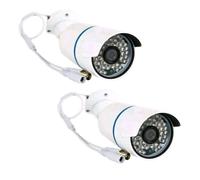 KIT 2X TELECAMERA AHD 3.6 MM 5 MPX 48 LED CCD IR PAL VIDEOSORVEGLIANZA