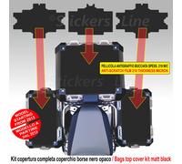 Kit 3 adesivi COPERCHIO SUPERIORE valigie BMW R1200 R1250 GS ADV bags stickers