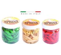 Kit 3 Barattoli Camole Colorate Vere Mummificate Esche Pesca Trota Mummia Camola