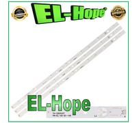 KIT 3 BARRE 7 LED PER TV 32" PANASONIC PN-EL-32-21-V0 TX32CS510B TZLP200KECB3
