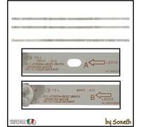 KIT 3 BARRE LED PER NORDMENDE ND40N2100 ND40S3100J