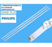 Kit 3 Barre Led PHILIPS 43PFS580312 - 705TLB43B33MBH00L TP Vision LB43046