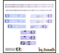 KIT 3 BARRE LED TV PER AKAI 39" CTV4025T CTV4026T CTV4036T SMART CURVED