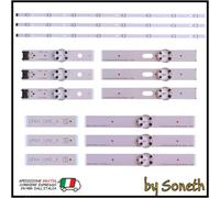 KIT 3 BARRE LED TV PER LG 43" 43LX341CSB 43LX341CTA 43LX341CUA 43LX341CZA