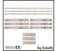 KIT 3 BARRE LED TV PER PHILIPS 32" 32PFS536212 32PFS550112 32PFS640112