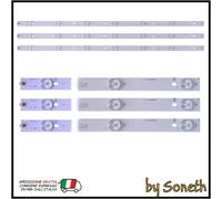 KIT 3 BARRE LED TV PER PHILIPS 32" 32PFT550012 32PFT550912 32PHF5755-T3