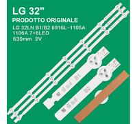 KIT 3 BARRE LG 7 led 32" A1=B1=B2 6916L-1437A/1438A AGF78399701 32LN 32" row2.1