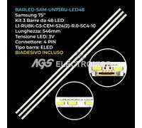 KIT 3 BARRE STRIP 48 LED TV SAMSUNG L1-RU8K-G5-CEM-S24(2)-R.0-SC4-10