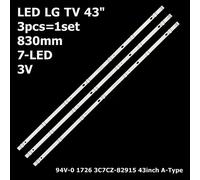 KIT 3 BARRE STRIP 7 LED TV LG LC43490059A 43INCH-A-TYPE 43