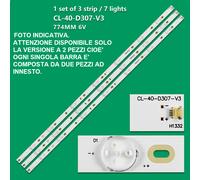 KIT 3 BARRE STRIP 7 LED TV PHILIPS CL-40-D307-V3