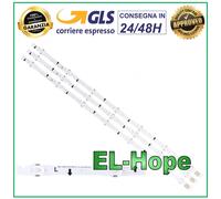 KIT 3 BARRE STRIP LED PER TV 32" SAMSUNG ES-154 LM41-00041L LM41-00099M SS3214
