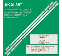KIT 3 BARRE STRIP LED TV AKAI JS-D-JP385DM 385DM1000 QT39WY73