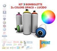 KIT 3 BOMBOLETTA SPRAY VERNICE AUTO ALFA ROMEO AR 130 ROSSO ALFA ML375