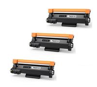 KIT 3 BROTHER TN 2510 XL TONER COMPATIBILE TN-2510XL BK Nero 3000 Pagine