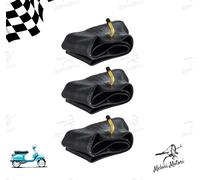 KIT 3 CAMERA D'ARIA 3.00 -10 3.50-10 RUOTA CERCHIO 10" VALVOLA CURVA 90° VESP...