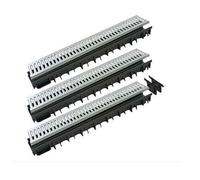 Kit 3 canalette + grate carrabili cm 100 x 13 scolo acqua piovana interrati