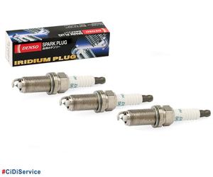Kit 3 Candele Denso Iridium SK16HR11 Toyota Aygo IQ Yaris 1.0 1KR-FE <11.2013