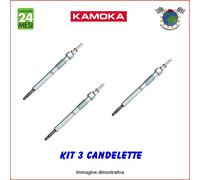 Kit 3 candelette Kamoka per AUDI A2 SEAT CORDOBA AROSA VW POLO 9A4 9A2 9N ##b