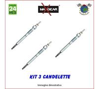 Kit 3 candelette Maxgear per AUDI A2 SEAT IBIZA III CORDOBA AROSA VW POLO 9 #c2