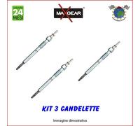 Kit 3 candelette Maxgear per HYUNDAI GETZ i20 i10 KIA PICANTO RIO