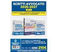 Kit 3 Codice civile + Codice di procedura civile annotati+ Pareri di civile 2026