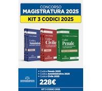 Kit 3 codici 2025: Civile-Penale-Amministrativo