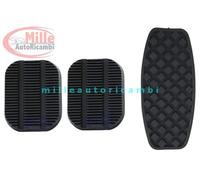 KIT 3 COPRIPEDALI IN GOMMA FRENO FRIZIONE ACCELLERATORE PER FIAT PANDA 1986-2003