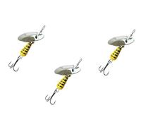 Kit 3 Cucchiaini Vespa Giallo 6Gr Pesca Trota Spinning Lago Fiume Vespato